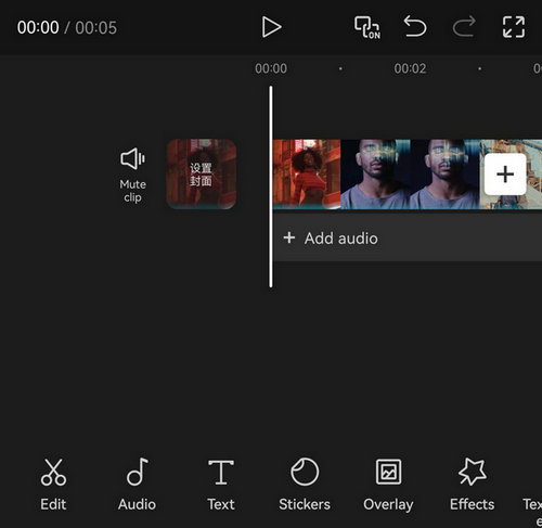 Open Edit in capcut mobile app