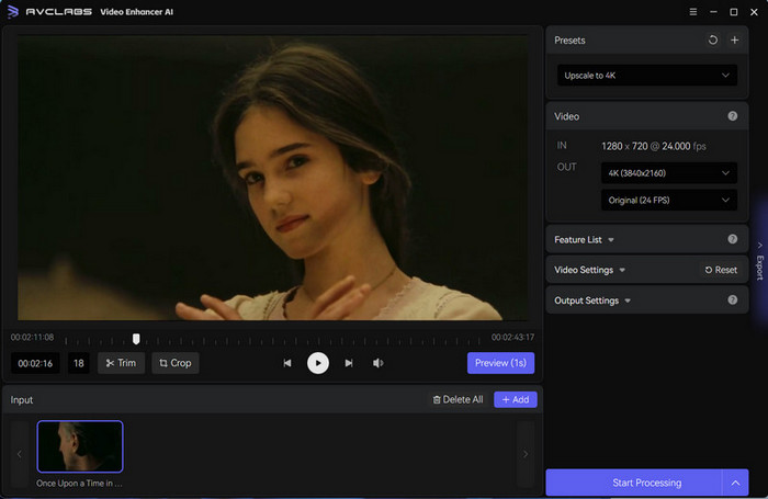 影片畫質增強軟體 - AVCLabs Video Enhancer AI