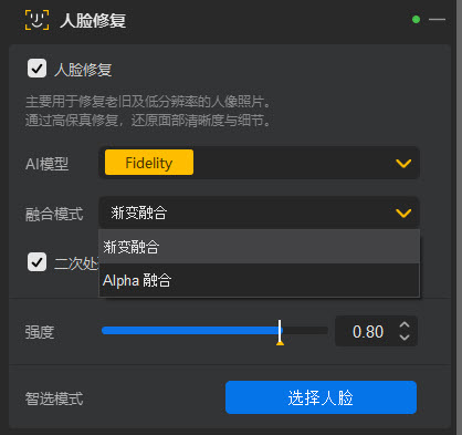 Aiarty Image Enhancer Face Restoration Modes