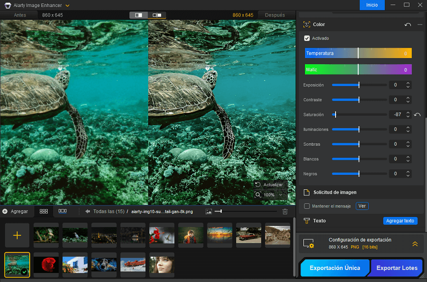 Corrección de Color de Aiarty Image Enhancer