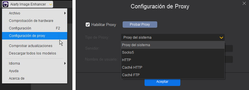Proxy Settings