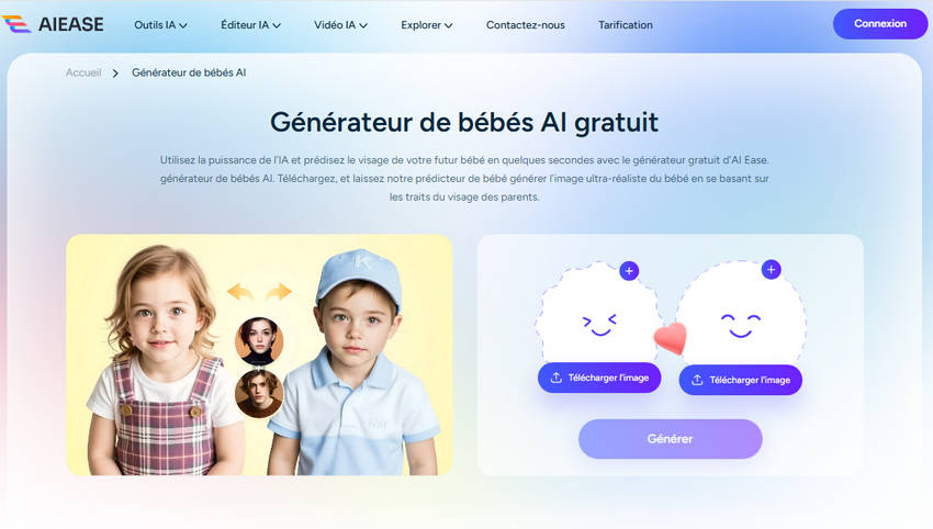 Générateur de bébé IA - AIEASE