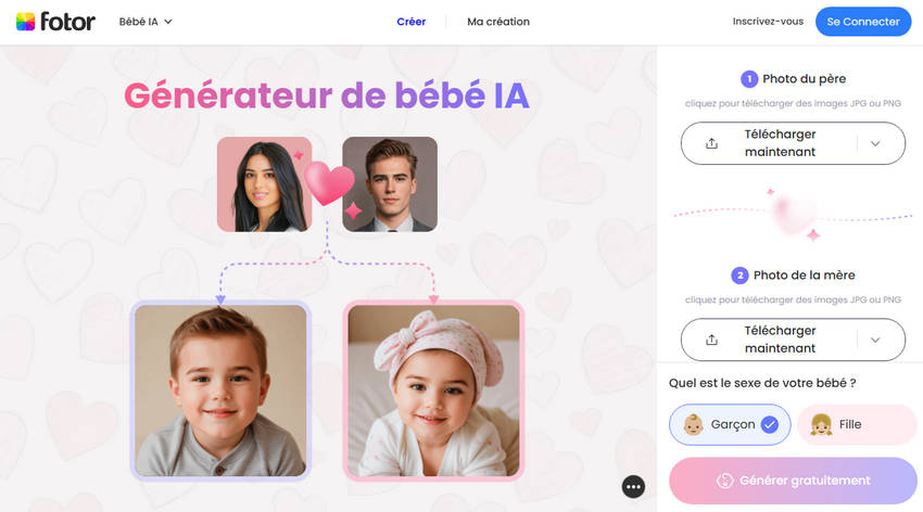 Générateur de Bébé IA - Fotor