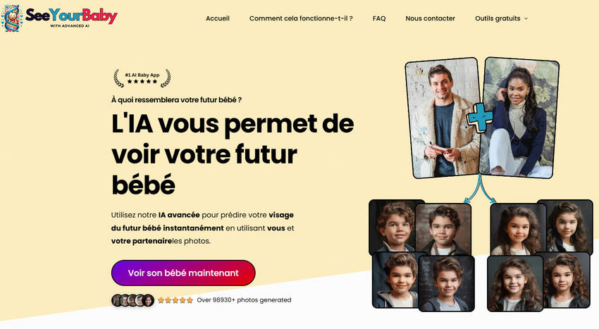Générateur de Bébé IA - SeeYourBabyAI