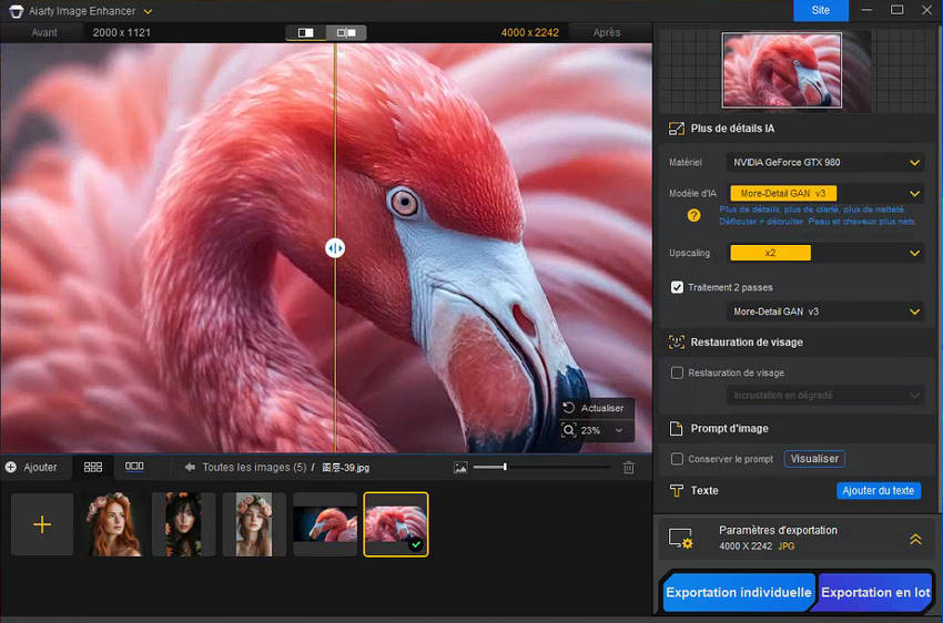 Alternative à Gigapixel AI - Aiarty Image Enhancer