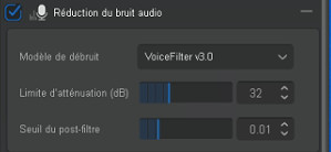 Réduction du bruit audio Aiarty Video Enhancer