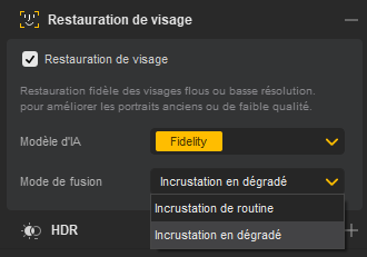 Modes de Restauration de Visage Aiarty Image Enhancer