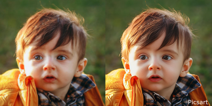 Unblur image with Picsart