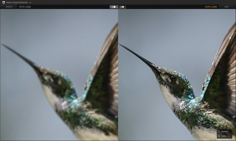 Unblur image with Aiarty Image Enhancer