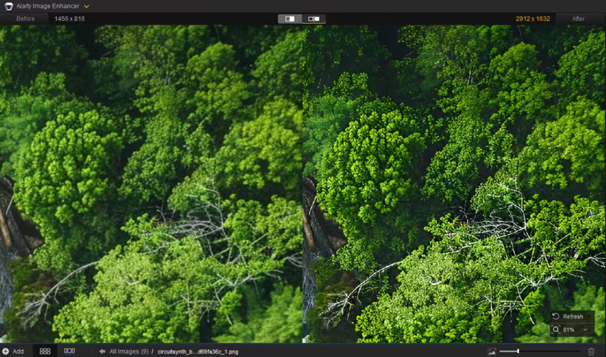 Aiarty Image Enhancer sharpen test