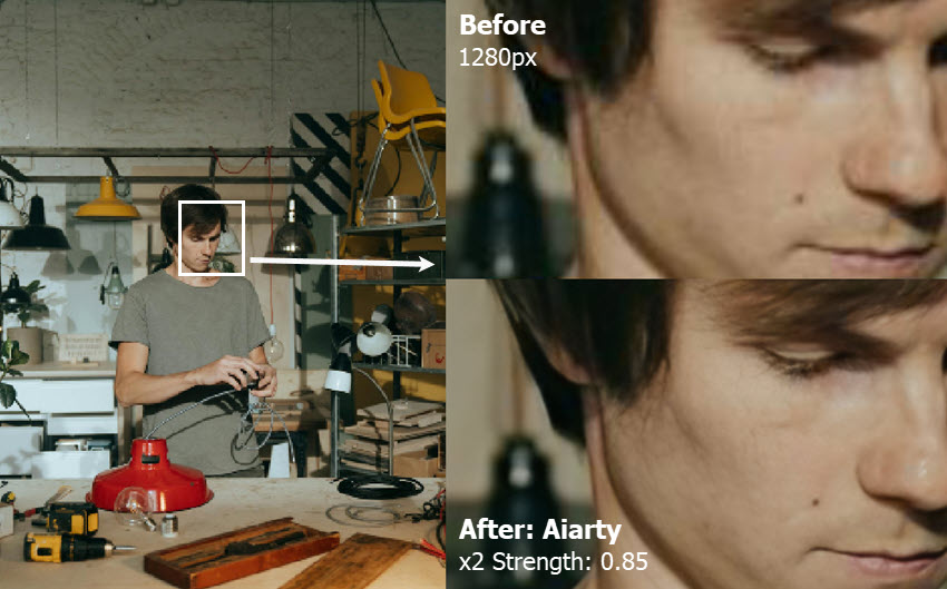 Source vs Aiarty Enhanced