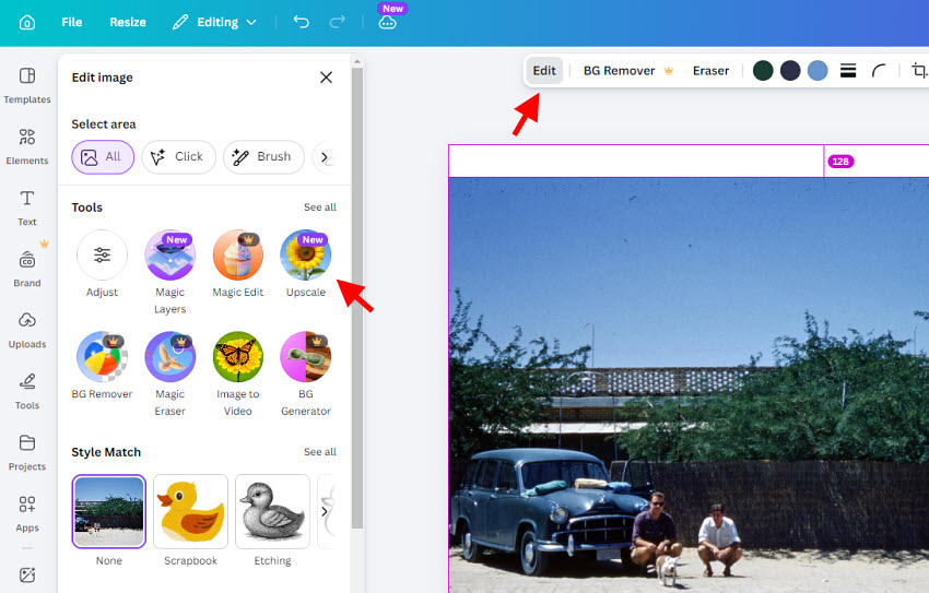 how to upscale image in canva 