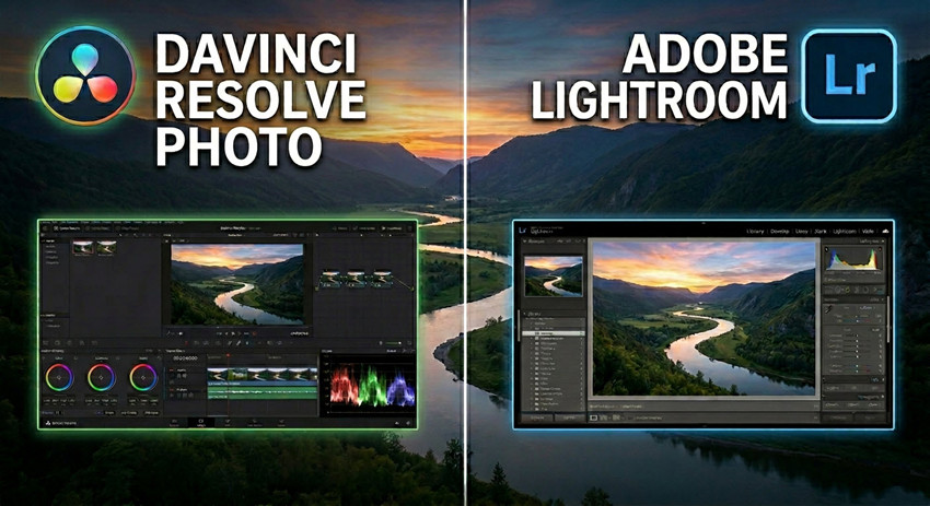 davinci resolve photo vs lightroom