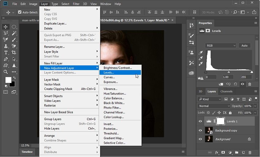 Enhance a Photo in Photoshop - Adjust Color