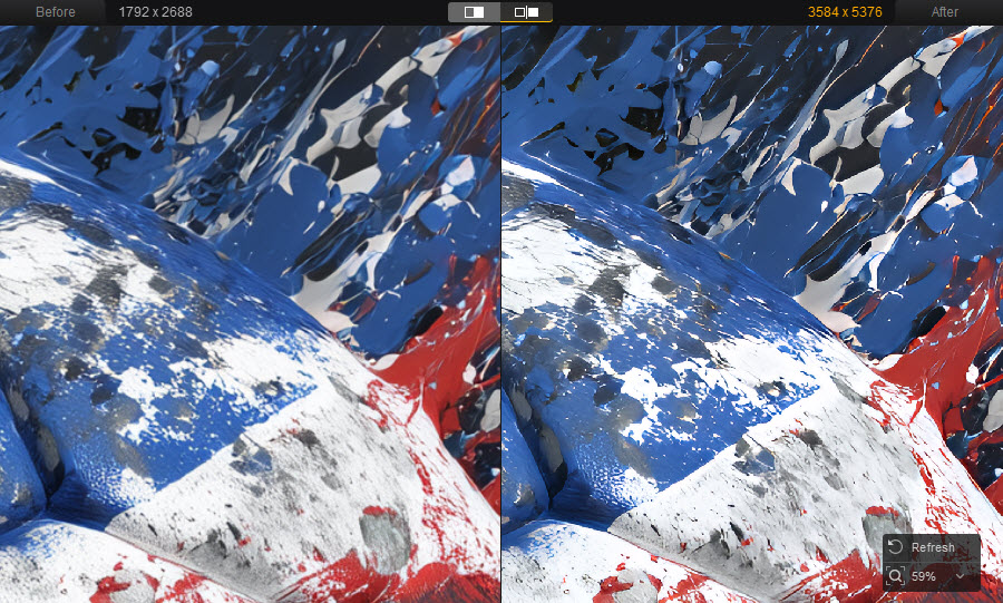 how to enlarge a picture to poster size test