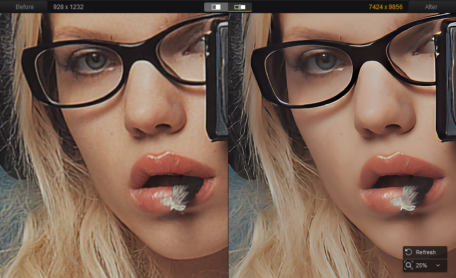 how to blow up a picture to poster size test