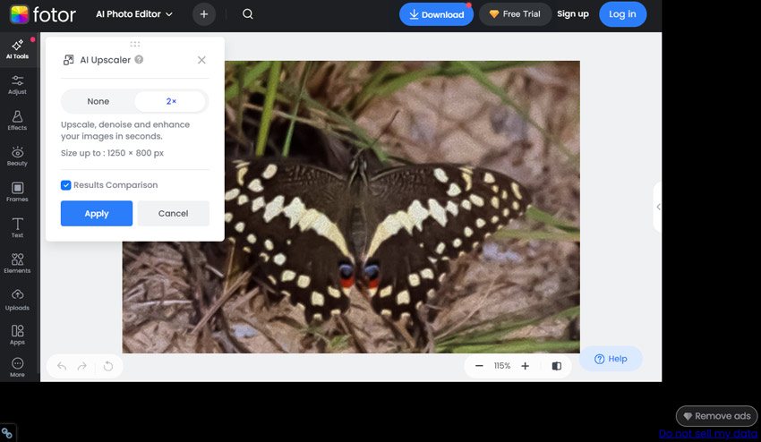 Fix Out-of-Focus Photos with Fotor Step 2
