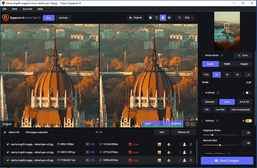 Topaz Gigapixel AI vs Photoshop steps