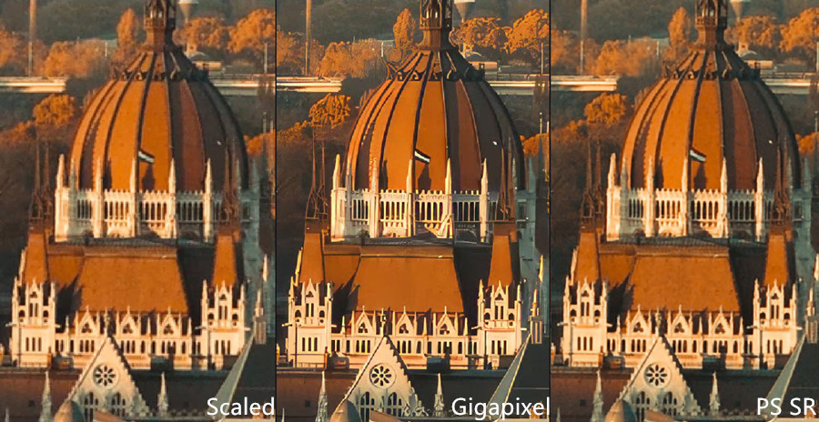 Topaz Gigapixel AI vs Photoshop 2x upscaling test