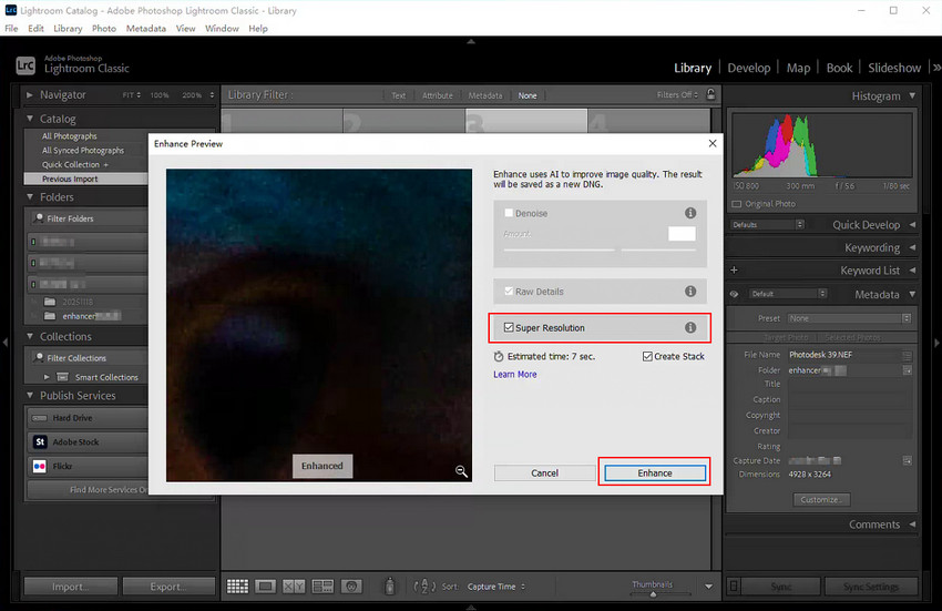 Lightroom Super Resolution