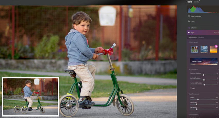 Luminar Neo UI - Upscale and Enhance Photo