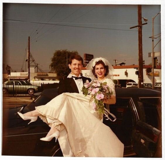 Original old wedding photo