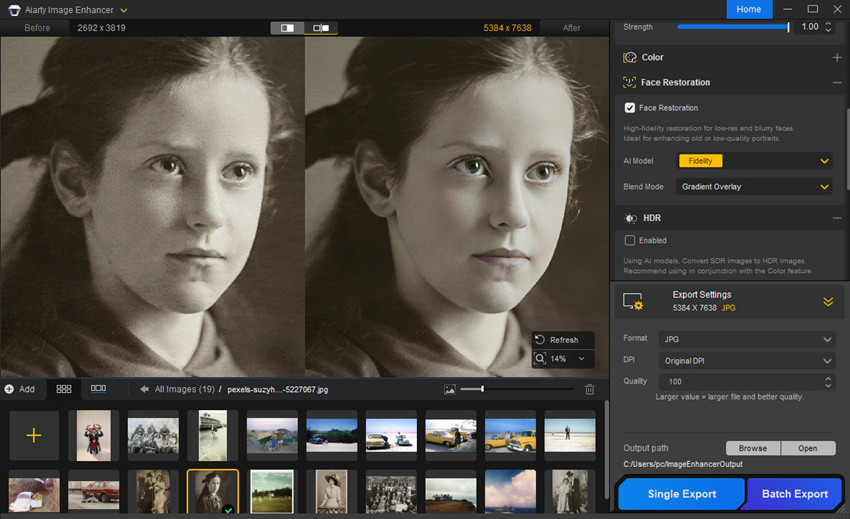 how to enlarge old photos for printing
