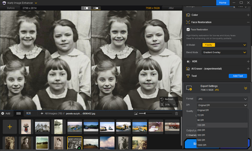 upscale and enlarge old photos