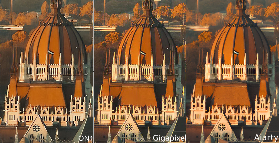 ON1 Resize AI vs Topaz Gigapixel vs Aiarty Image Enhancer