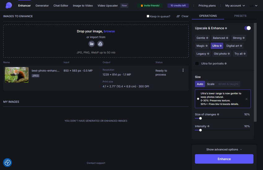 Free online photo enhancer - Let's Enhance