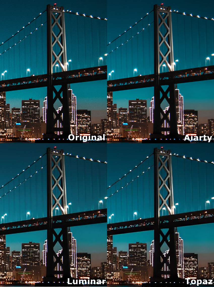 Luminar vs Topaz vs Aiarty