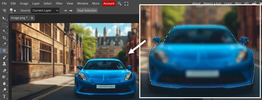 Photopea Selection Mask