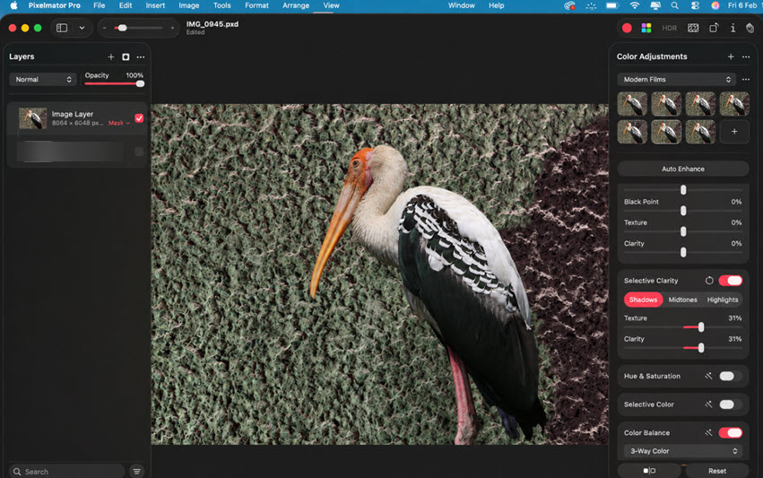 Pixelmator Pro Mac Interface