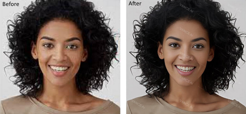 Source image vs image enhanced by VanceAI