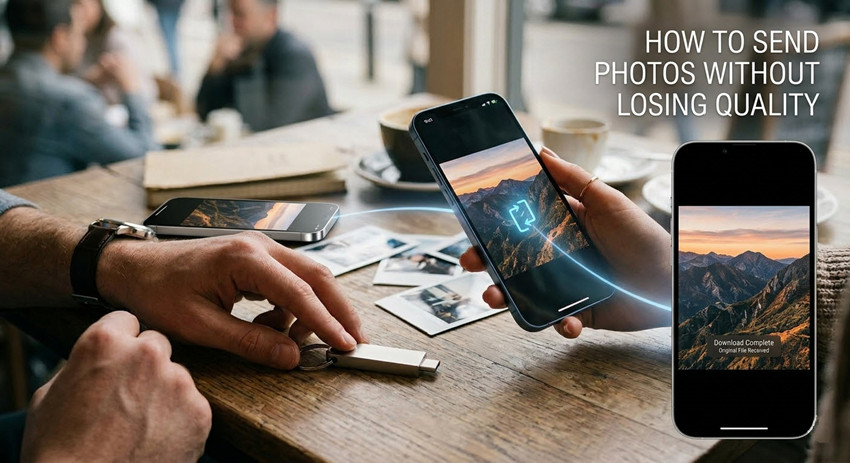how to send photos without losing quality