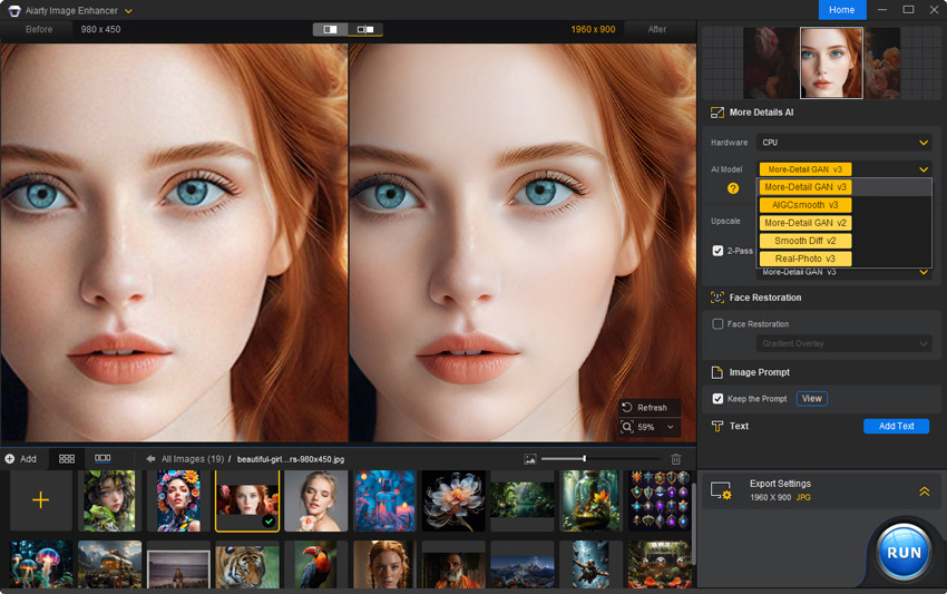 Fix Grain Photos using Aiarty Image Enhancer