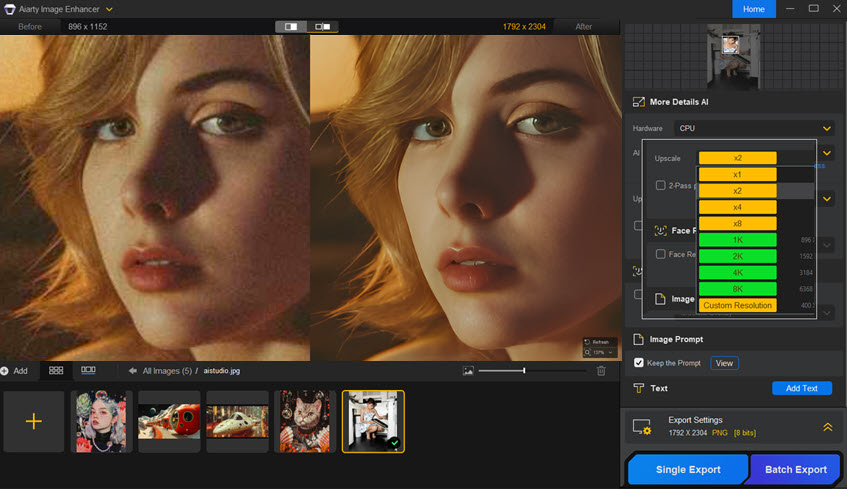 Fix Low Quality Image with Aiarty