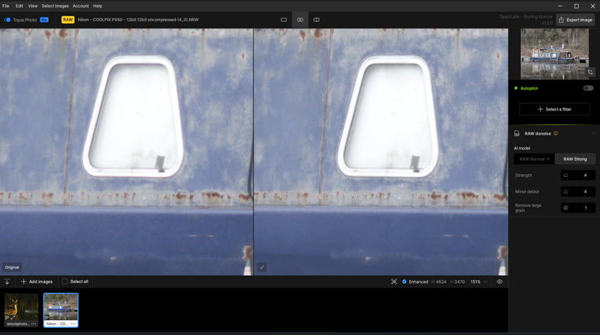How to use Topaz Denoise Raw?