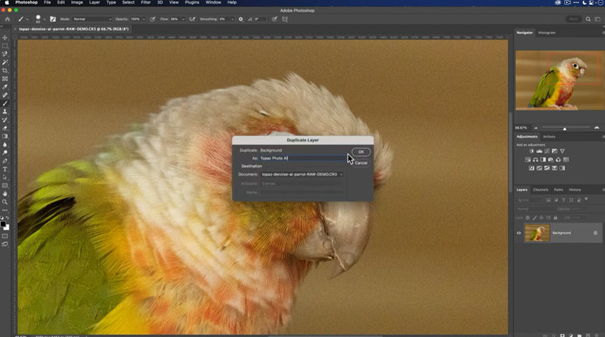 how to use topaz plugin in photoshop