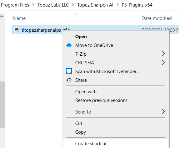 how to add Topaz plugin to photoshop