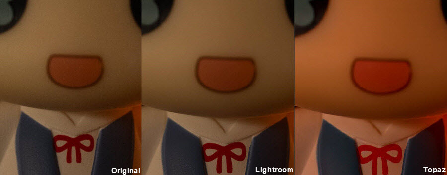 Topaz Denoise AI vs Lightroom source raw file