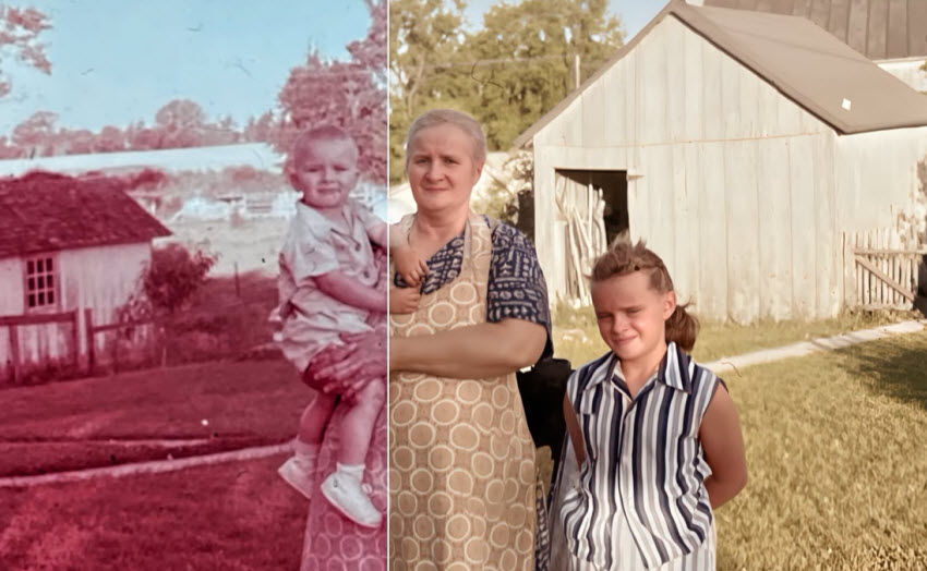 Topaz Mosaic restored photo quality