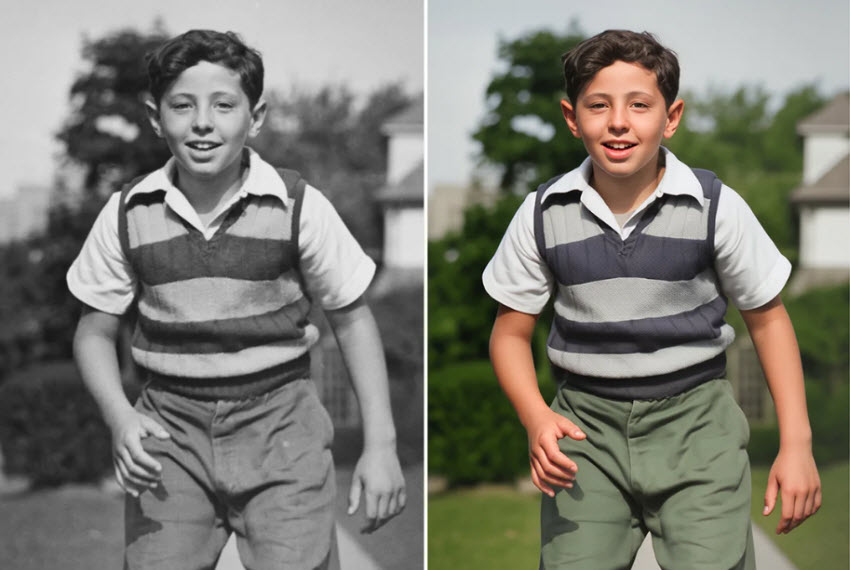 Topaz Mosaic restored photo test