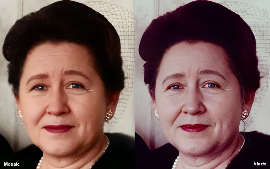 Topaz Mosaic vs Aiarty for restoring photos