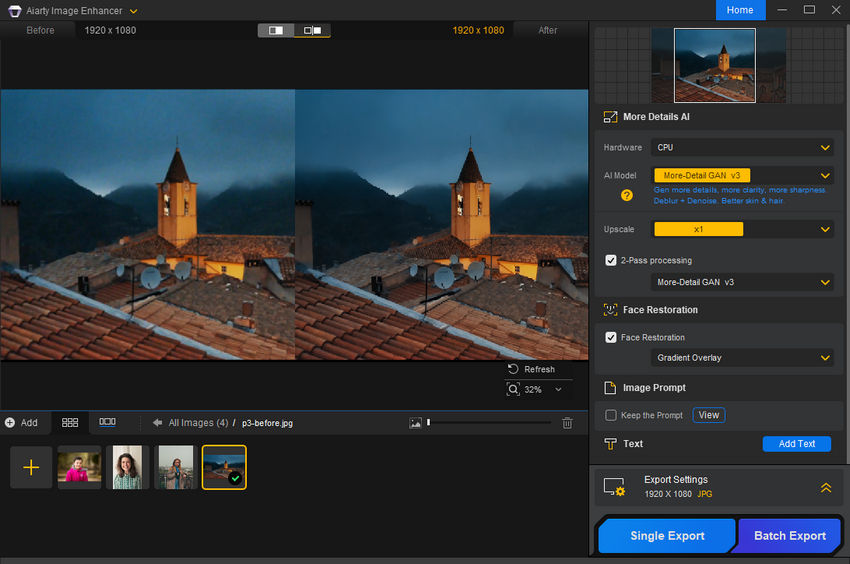 Topaz Sharpen AI alternative - Aiarty Image Enhancer