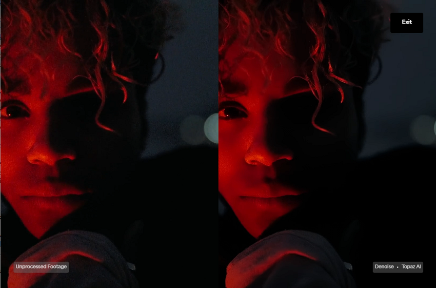 Topaz Video AI Denoising