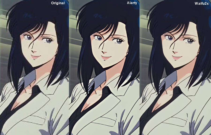 Waifu2x vs alternative image upscaler 