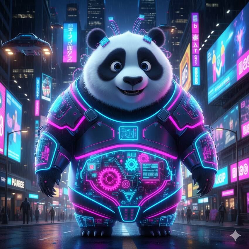 AI art example generated by Gemini