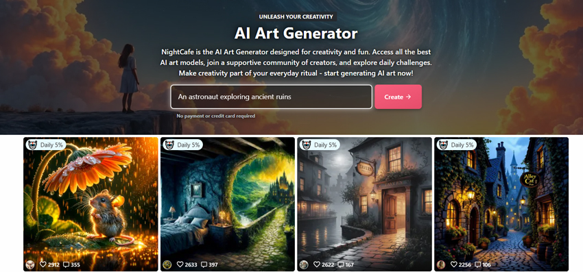 Best AI Image Generator - NightCafe Studio