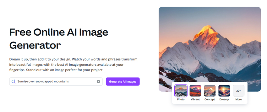 Best AI Image Generator - Canva AI Image Generator
